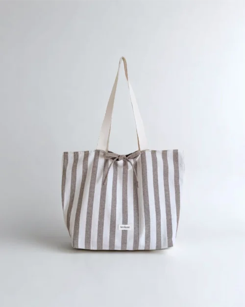 EARTH BROWN TOTE BAG REVERSíVEL