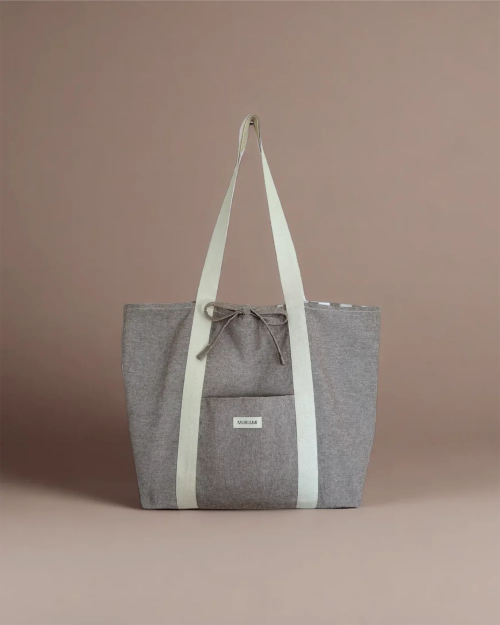 EARTH BROWN TOTE BAG REVERSíVEL - Image 2