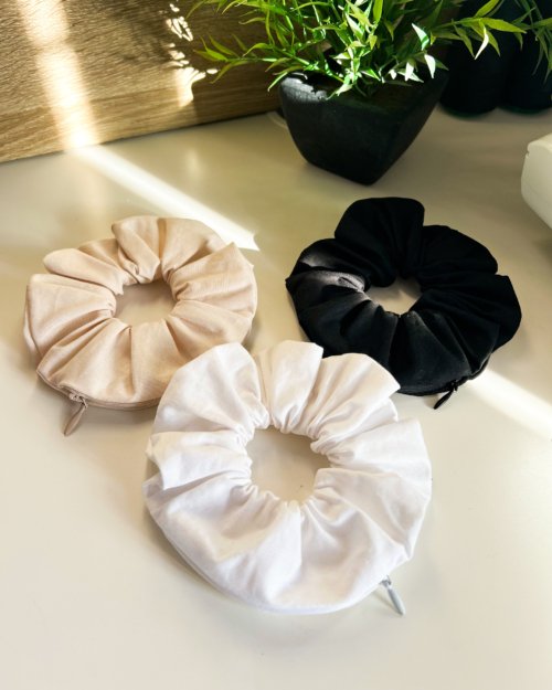Scrunchie Com Zíper